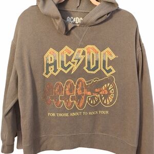 AC/DC Womens Graphic Vintage Hoodie Sz Medium